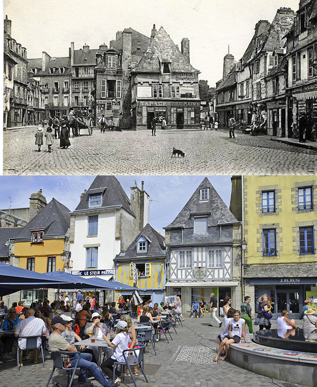 Кемпер(Бретань Франция) вчера и сегодня